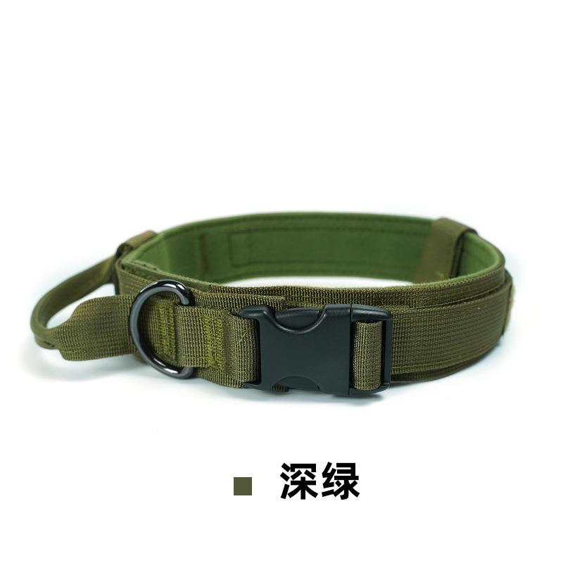 Big Dog Training Collar Pet Collar Military Dog Collar Medium and Large Dog Outdoor Training Dog Leash Tactical Collar