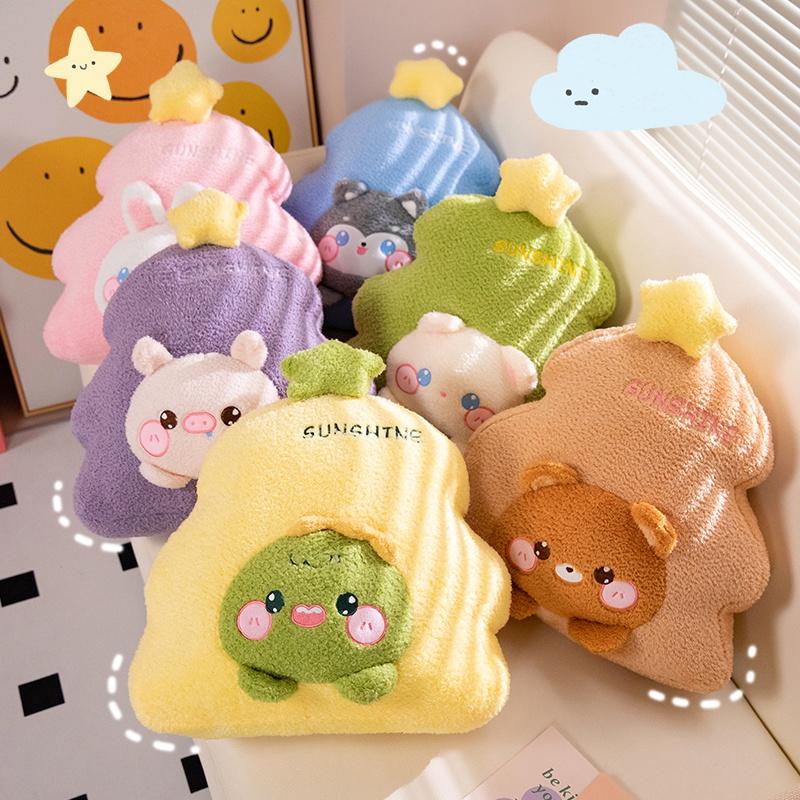 Cartoon High Quality with Expression Christmas Tree Plush Doll Pillow Holiday Decor for Boys and Girls Christmas Gifts