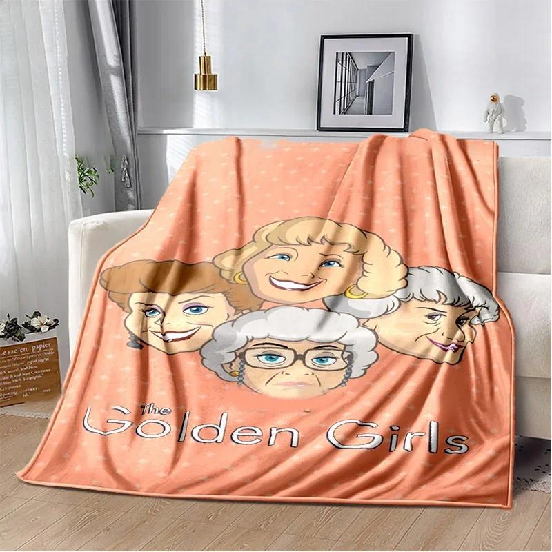 Classic Tv Throw Blanket Golden Girls Friend Ship Flannel Lightweight Plush Fuzzy Cozy Soft Blankets and Throws Custom Blankets
