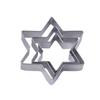 3Pcs 3D Mini House Scenery Christmas Cookie Cutter Set Cookie Biscuit Mold Steel Gingerbread House Fondant Cutter Baking Tool