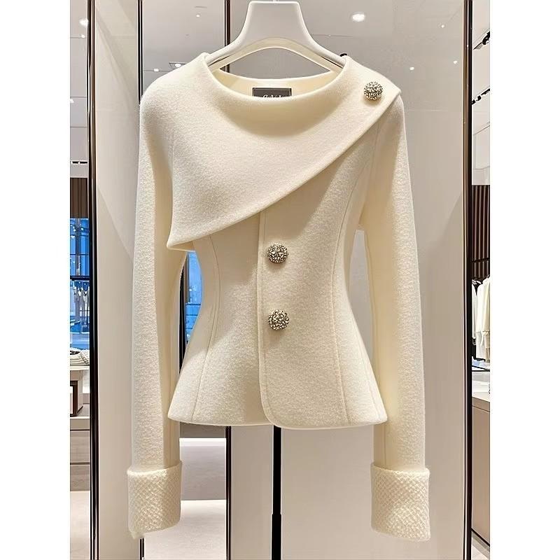 Temperament Korean Loose Women's Knitting Cardigan Sweater Jacket Fashion Advanced Ladies Sweater Coat