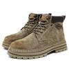 2025 New Handmade Ankle Boots New Design Male Hiking Casual Boots Outdoor Man Motorcycle Botas Comfy Leather Mens High Top Shoes