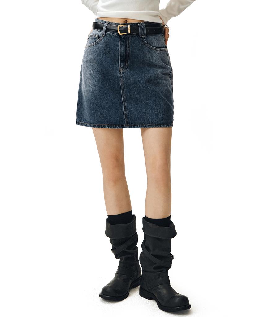 Deketeuumeon Signature Mini Skirt Dcsk001Bluea