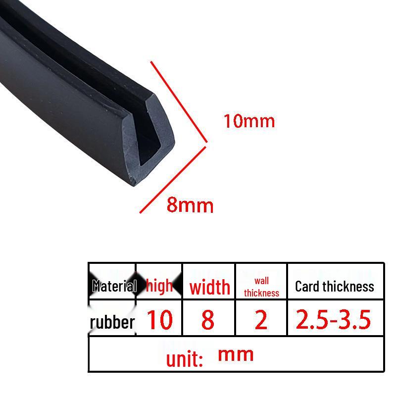 U-Shaped Rubber Anti-Collision & Edge Sealing Strip
