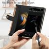 Leather Wallet Case for Samsung Galaxy Z Fold 4 3 2 5 6 ZFold4 ZFold3 Z Fold2 ZFold5 with Pen Holder Card Slot Zipper Flip Cover