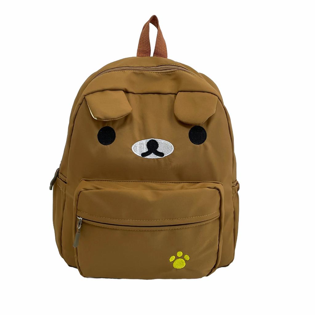 ins bear backpack cute and lightweight Japanese student schoolbag childlike versatile soft girl casual backpack