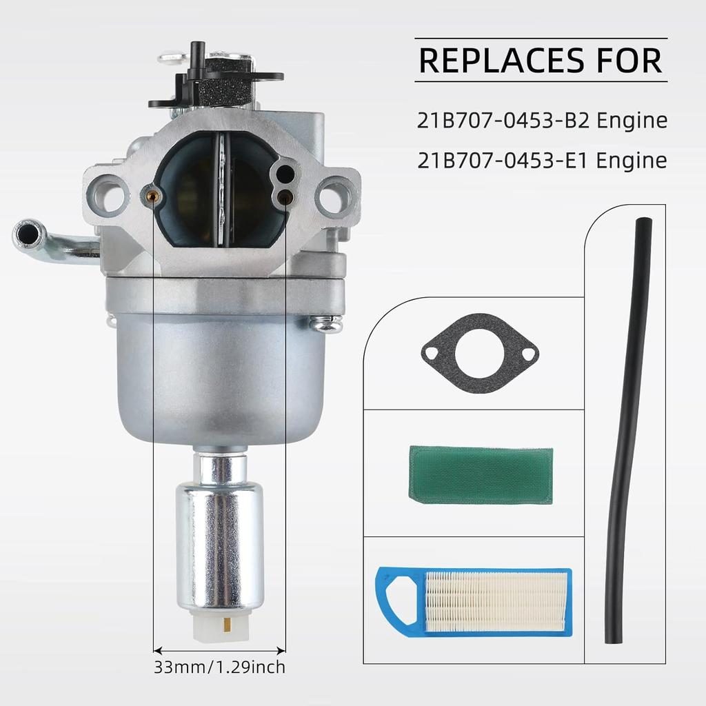 Carburetor For B&S 594601 796587 591736 19 19.5 20 20.5 21 HP Engine Craftsman Riding Lawn Mower Tractor Intek Single Cylinder OHV Motor Nikki Carb