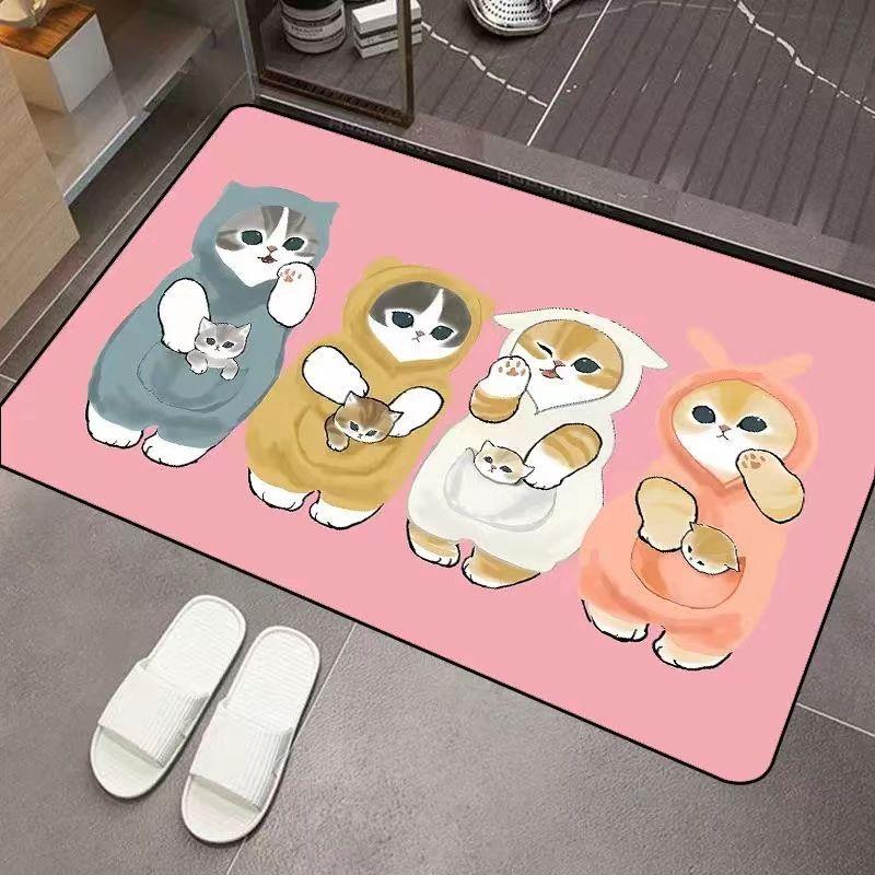 

Коврик для ванной из мягкой диатомовой грязи для кошек, водопоглощающий, нескользящий, для пола в ванной, туалета, прихожей, грязеотталкивающий, для ног 40X60cm 15.7X23.6in