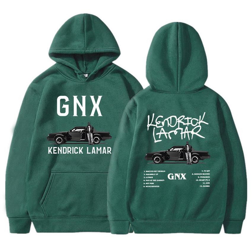 GNX Album Printing Hoodies Kendrick Lamar Rapper Rock Style Sweatshirts Unisex Streetwear Long Sleeve Hooded Men