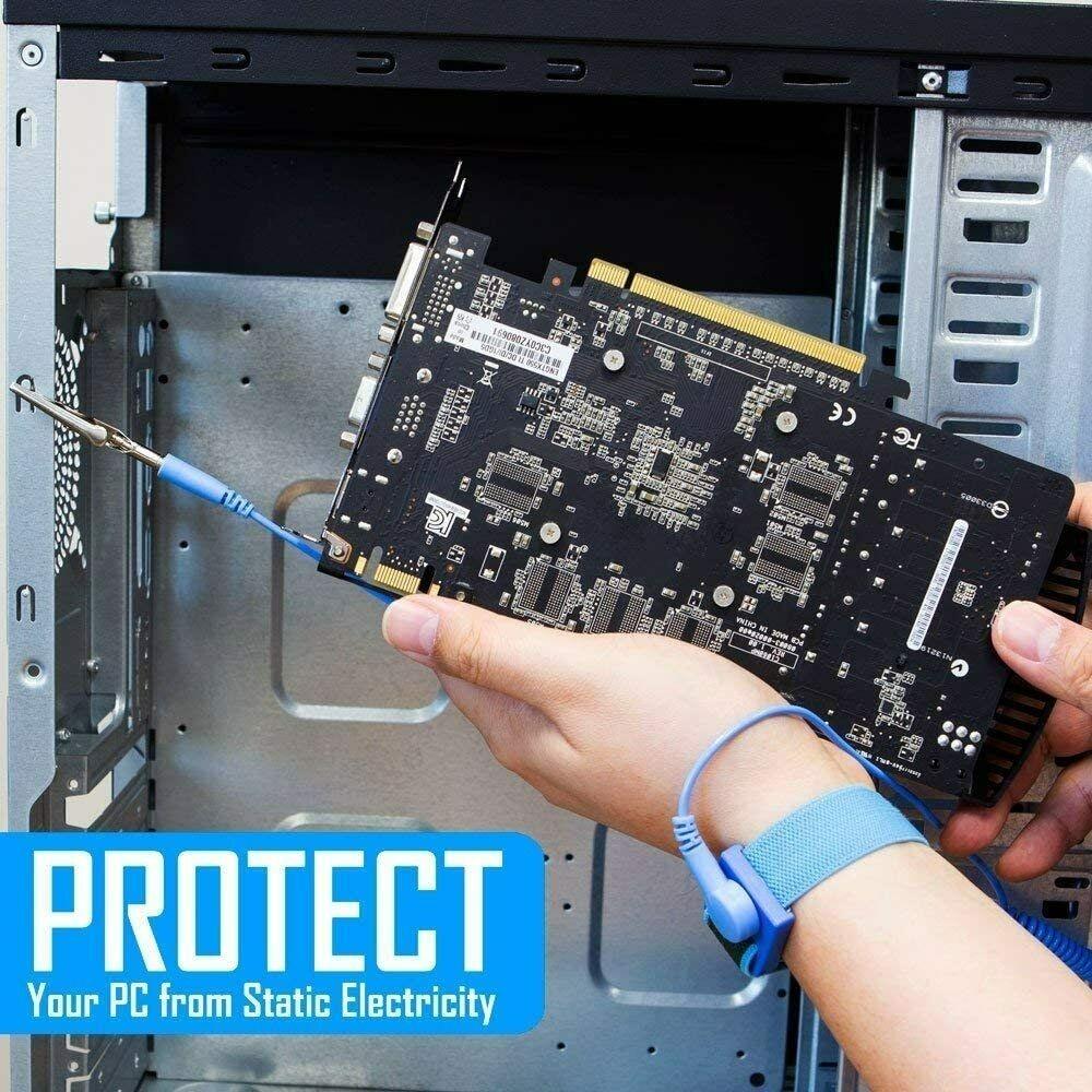 Antistatický pásek na zápěstí ESD zemnící pásek Praktický