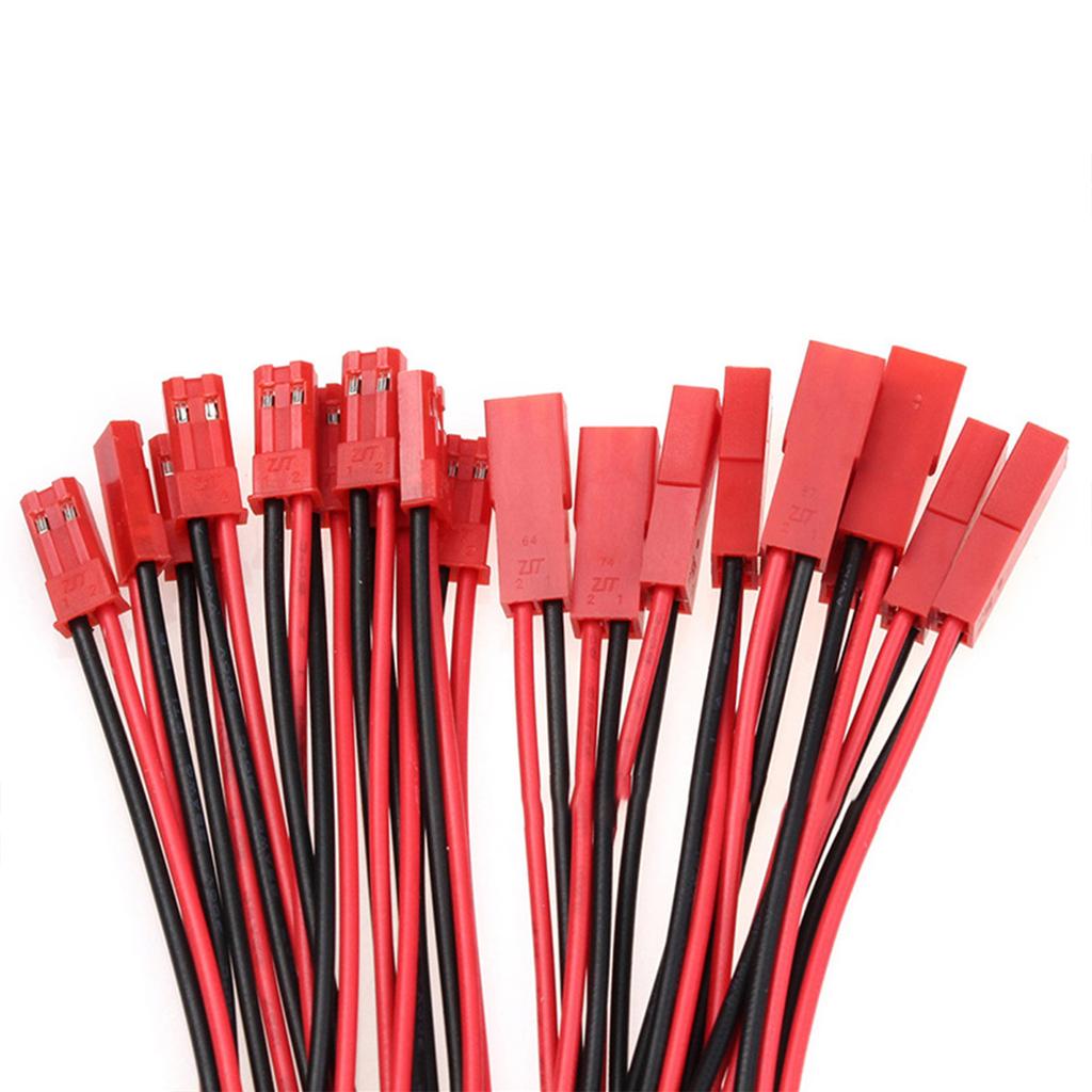 Pack of 15 Pairs JST Connector Cable Set 2P 10cm JST Wire Connectors Upgrades for LED Lighting & Electronic Devices