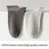 5Pairs Men's Combed Cotton Socks Boneless suture New Casual Breathable Black White Business Male Long Sock High Quality EU38-45