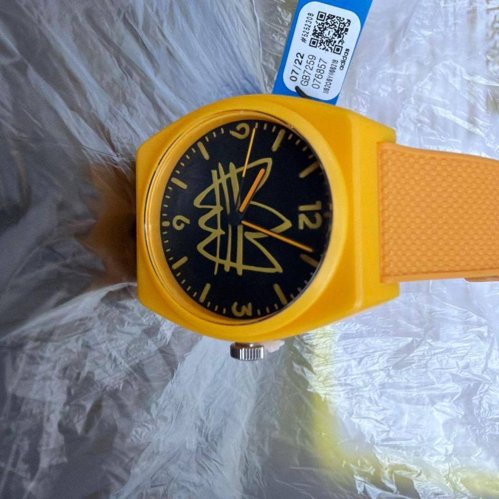 Used adidas watch yellow