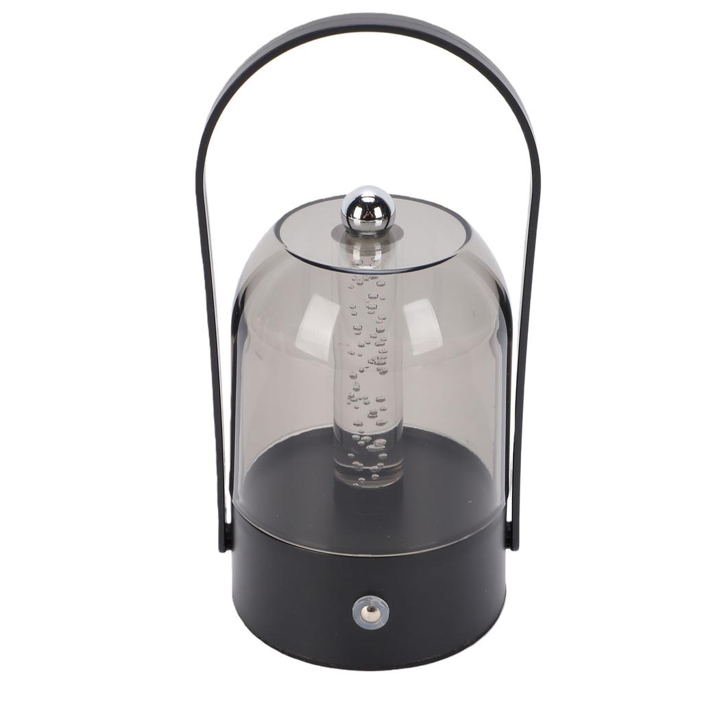 Portable Camping Lantern Vintage USB Rechargeable Bedside Table Lamp with Handle Adjustable Brightness Warm Lighting
