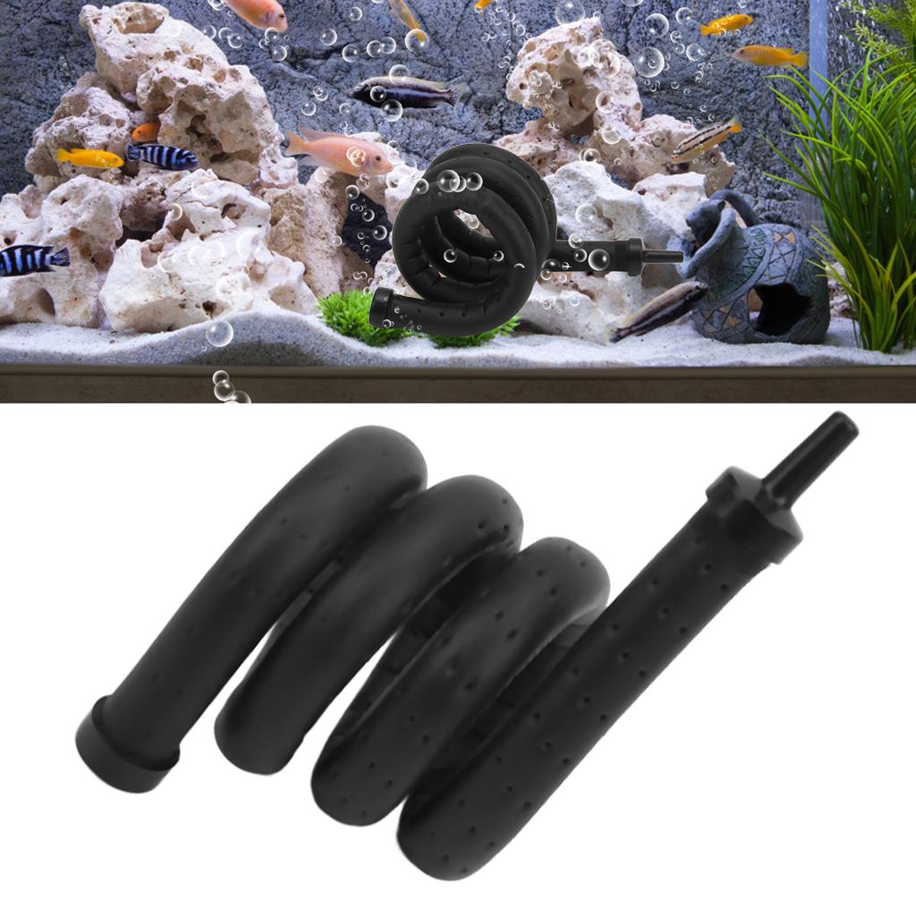 Aquarium Flexible Wall Curtain Safe Rubber Oxygen Bubble Tube for Fish Aquarium