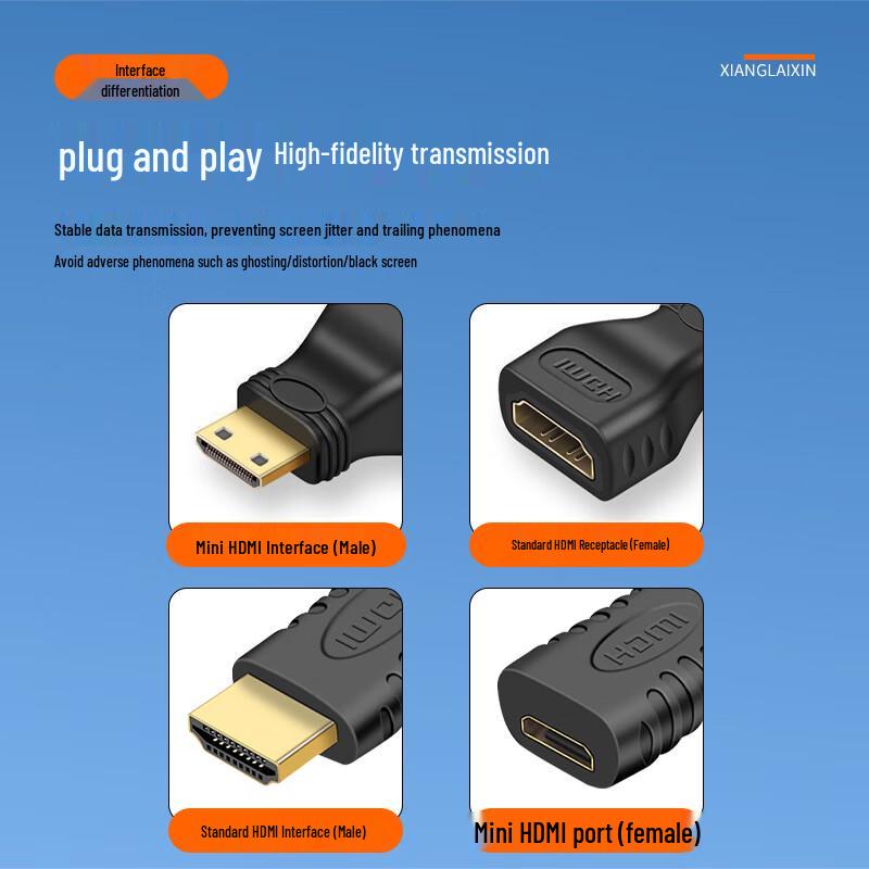 Xianglaijin HDMI 1.4 Adapter for 1080p Displays
