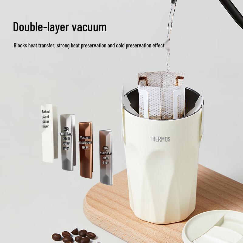 Thermos Pudding Series Stainless Steel Office Coffee Mug