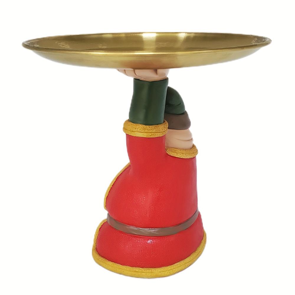 Resin Storage Tray Standing Statue Tray Gift Centerpiece Table Decoration Ramadan Eid Festivals Decor Traditional Home Accent
