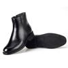 Shan Shuo Men's Winter Fur-Lined High-Top Leather Boots