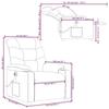 VidaXL Electric Reclining Massage Armchair, Relaxation Chair with Backrest, Seat with Armrests, TV Armchair of 3206642