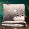 Foldable 2-in-1 Pillow Blanket: Thickened Office Nap, Sofa & Car Cushion