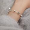 Broken silver pearls, full of stars, stacked bracelets, simple temperament, niche design, advanced sense, cold style women's style