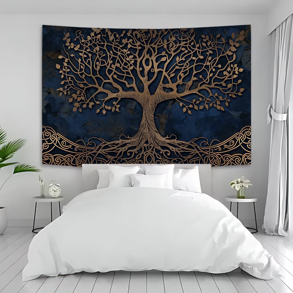 Tree life Yggdrasil Hippie Wall Hanging Tapestries for Living Room Home Dorm Decor Art Home Decor
