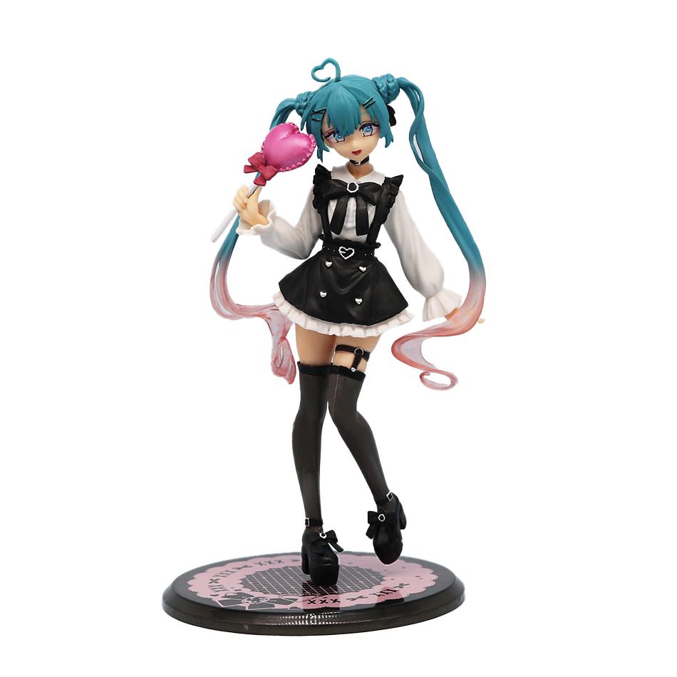 New Anime Hatsune Miku Kwaii Style  Kawaii Anime Figure Toys PVC Model Collector Model Doll Desktop Decoration Kid Birthday Gift