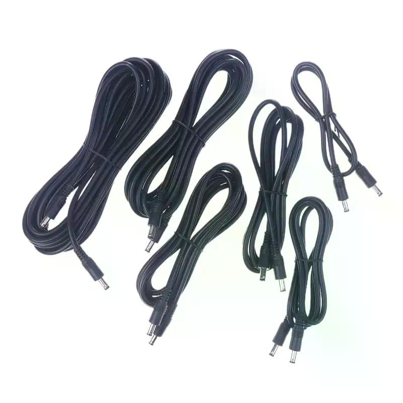 DC5521 To DC5521 Cable Cord 18AWG DC5.5mm X 2.1mm Male Plug To Male Power Supply Adapter Wire For LED Light Speaker J60A