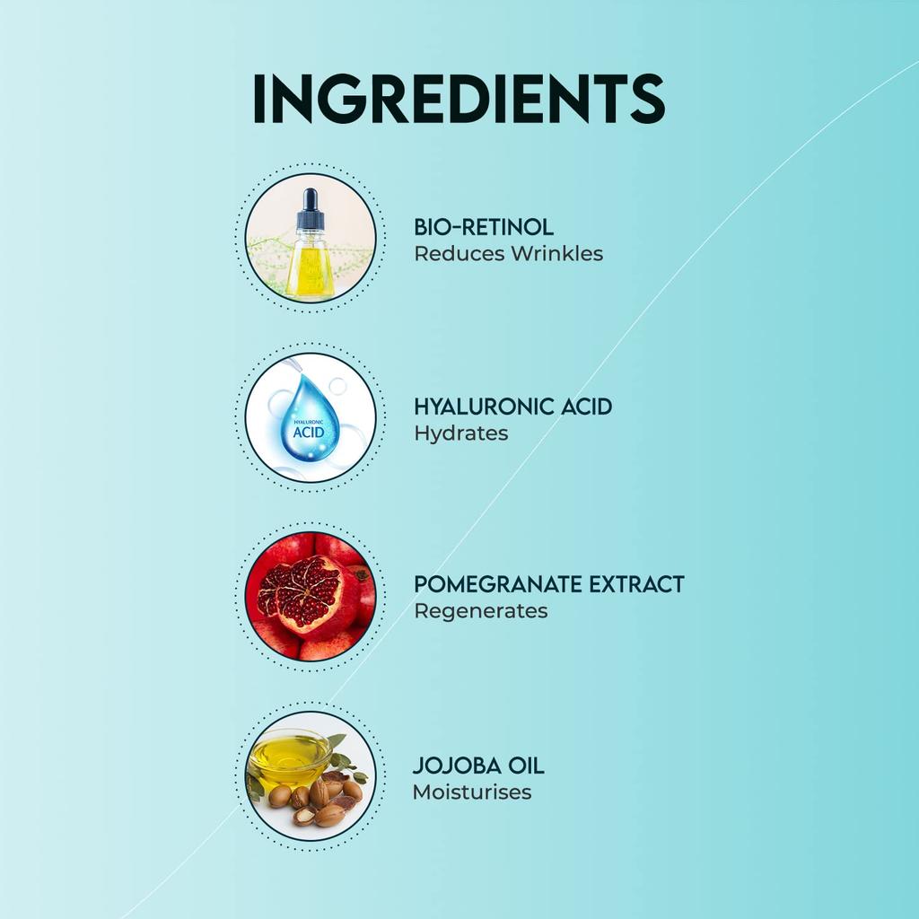 Jovees Herbal Bio-Retinol Revita Ageing Face Cream 50g Anti-Aging Moisturizer Hyperpigmentation Skin Tone