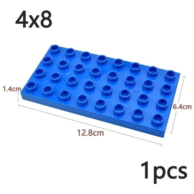 Duploes Velká velikost Základní deska Více velikostí 16x16 8x8 4x4 Cihly Montážní desky Velké částice Figurky Stavební bloky Dětské hračky