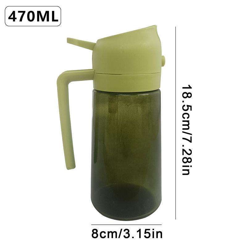 2-In-1 Dark Glass Oil Sprayer Olive Oil Dispenser Black Lightproof Oil Sprayer For Cooking Salads And Barbecues Barbecue Tools