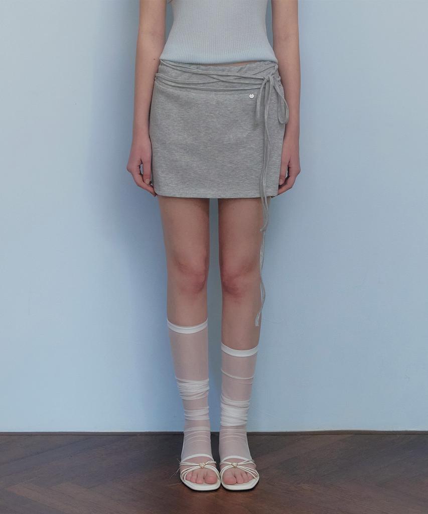 Teuwi Trick Strap Banding Mini Skirt