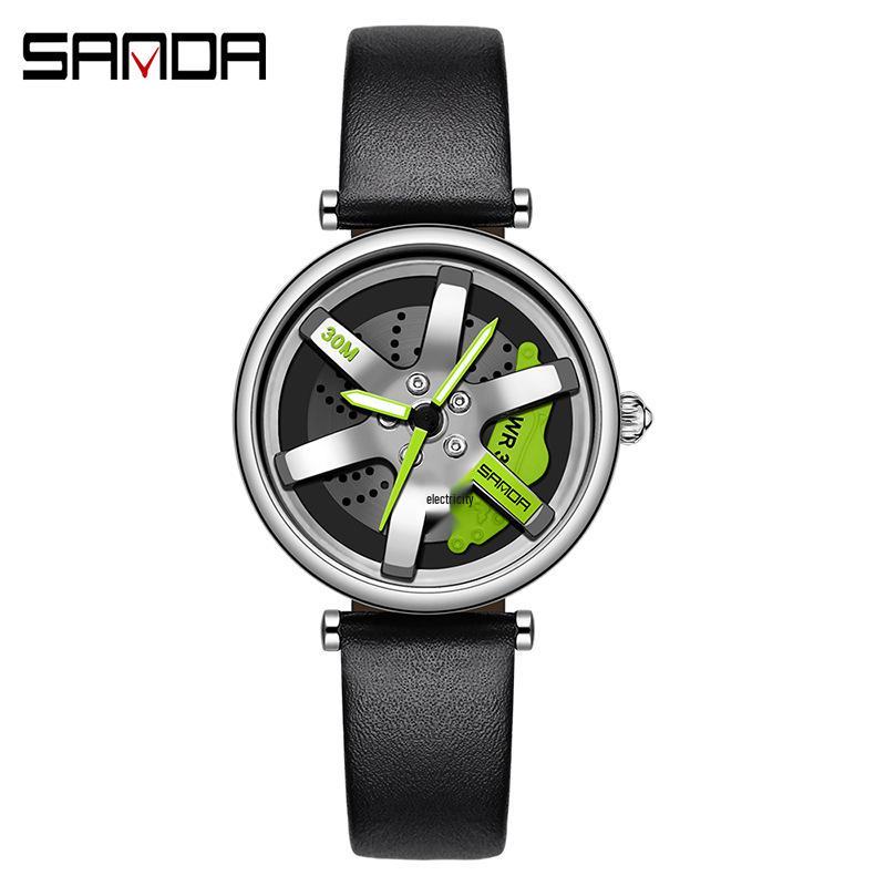 Sanda Meilleure Vente 1088 Montre pour Adolescent: Personnalisé, Cadran Rotatif 3D, Tendance, Quartz Étanche.