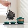 ZhuiJia Coarse Pottery Portable Travel Tea Set