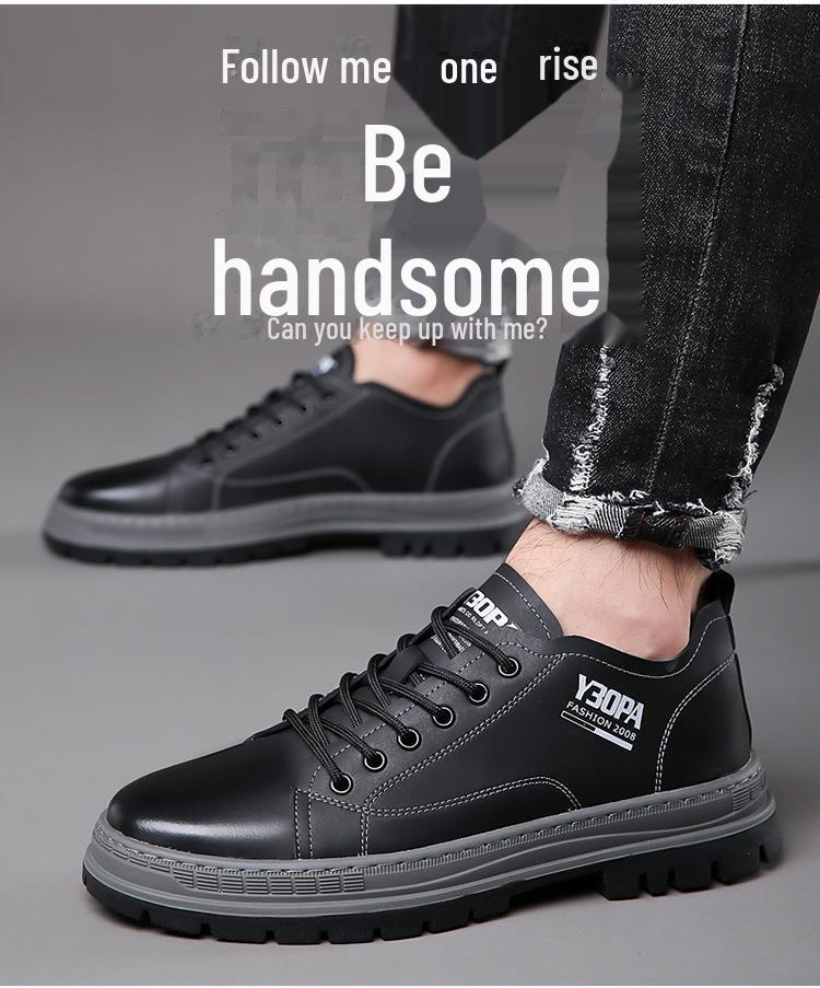 Men's Autumn/Winter Chelsea and Martin Boots: British Style, Thick-Soled Leather, Low/High-Top Work Boots