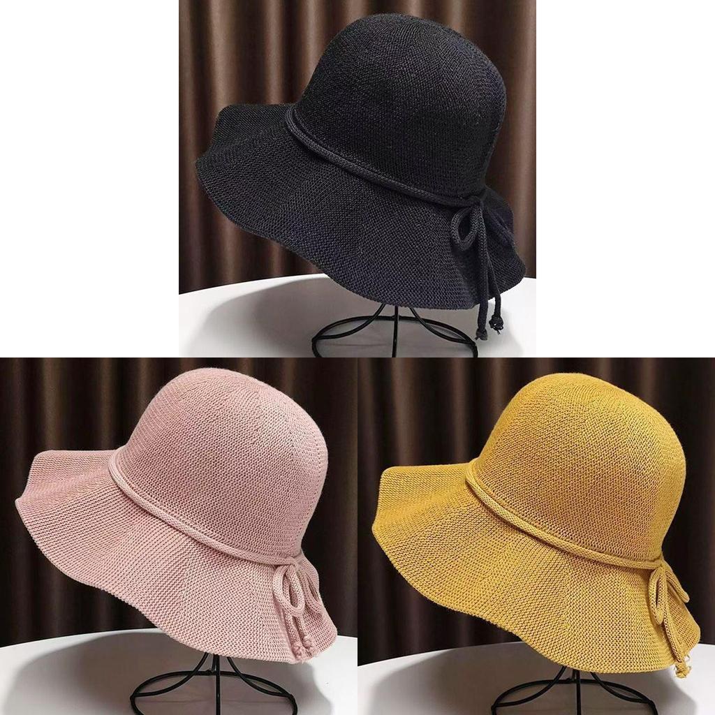 Summer Womens Breathable Polyester Fisherman Hat With Foldable Sunshade For Beach Outdoor Use