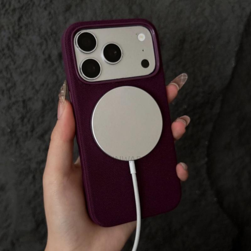Original Technology Woven Fabric For Magsafe Magnetic Phone Case For iPhone 17 Air 16 15 14 Plus 13 12 11 18 Pro Max Boxed Cover