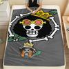 One Piece Character Print Flannel Blanket,High Quality Comfortable for All Seasons,Home Decor,Warmth and Comfort,Perfect for Christmas Gifts