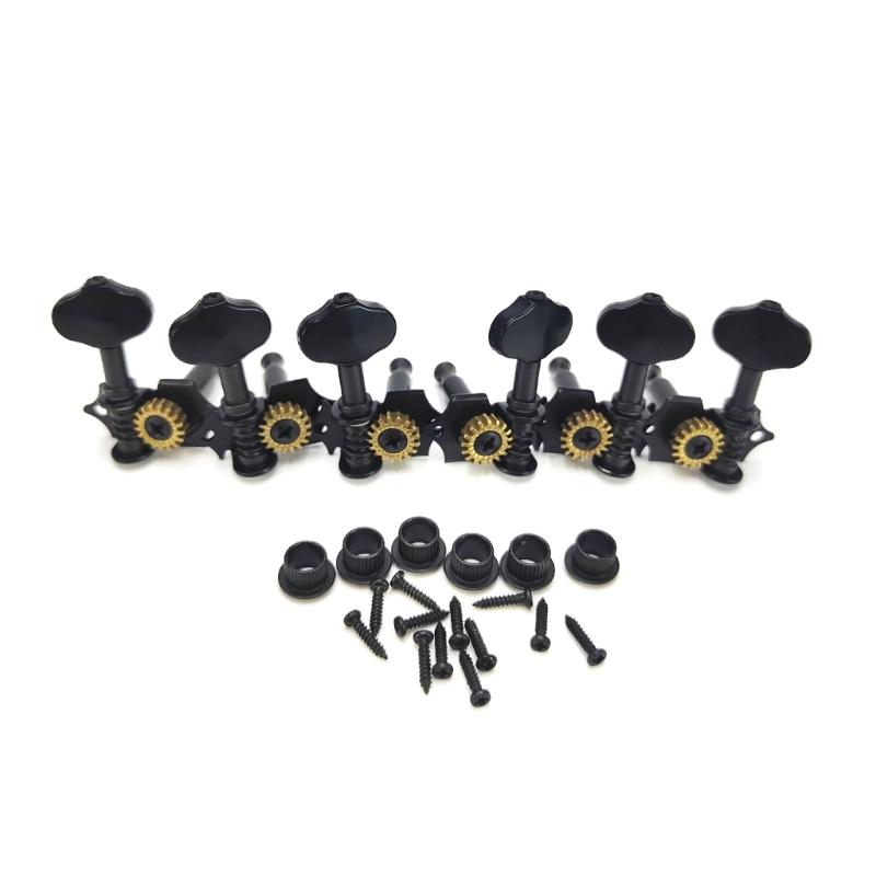 6Pieces Metal Guitar Tuning Machines Suitable for Professional Musicians Seeking Superior Sound and Robust Construction