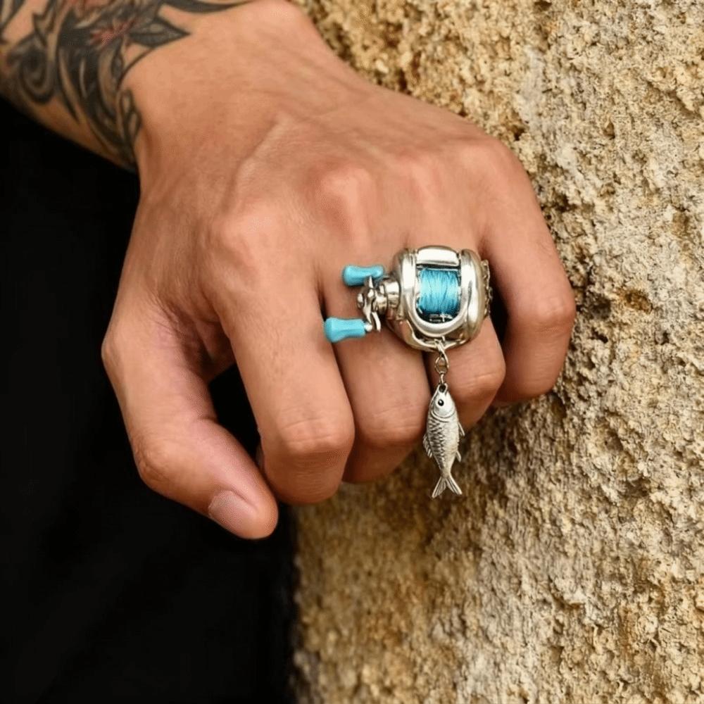 Zarte Textur Fischeranhänger Schmuck Drehbarer Griff Outdoor-Accessoire Tägliche Lässige Outfits