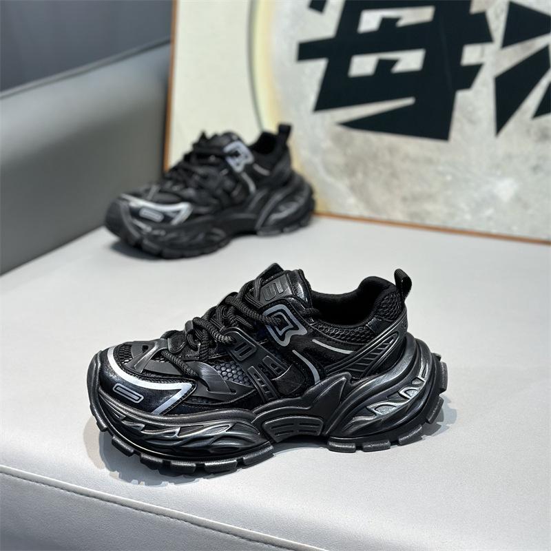 Summer New Low-top Mesh Breathable and Comfortable Casual Thick-soled Lace-up Dad Shoes Dl