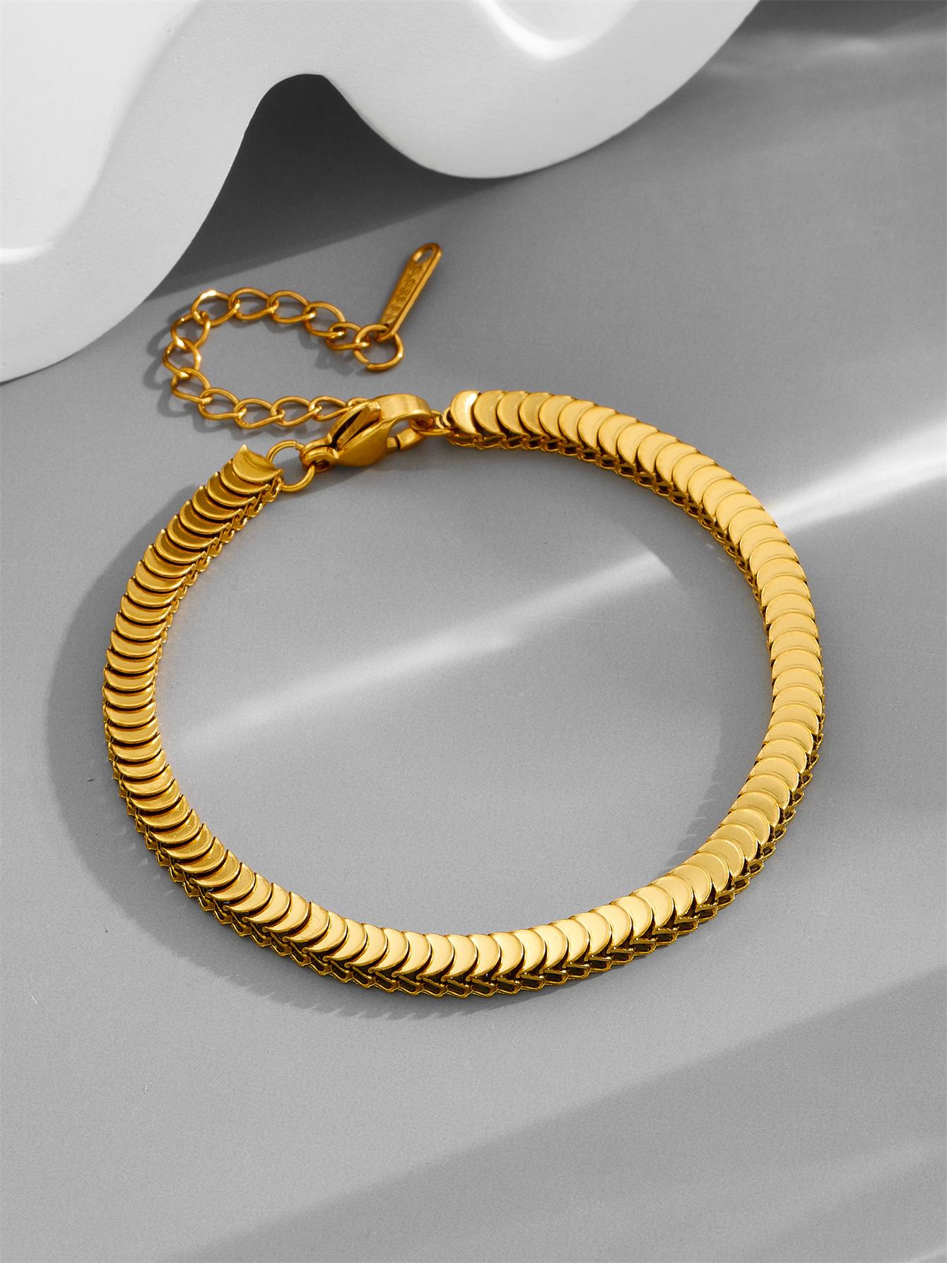 

Браслет Легкая Роскошь Медь Многослойный Дизайн Ручные Украшения Цепочка Змеиная Кость