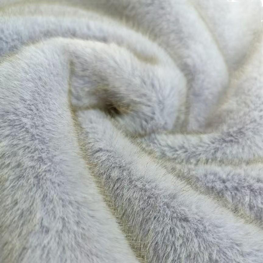 Golden Mink Faux Fur Fabric: High-Low Rabbit, Small European Mink Style