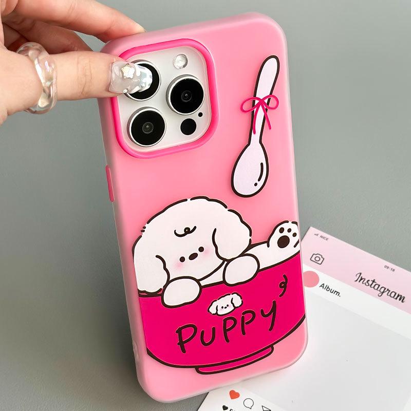 Zhitai Cartoon Jelly Case für iPhone 15 Pro Max, 16, 14, 13 und 12 - Niedliches und lustiges Design.