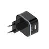 HQ-Power Chargeur USB avec 2 ports USB, 5 V 3,4 A 17 W, idéal pour les téléphones portables, smartphones, et plus