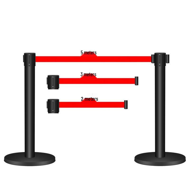 Heavy-Duty Retractable Queue Barrier