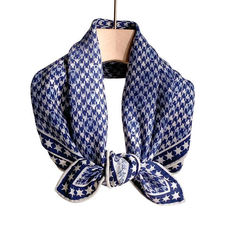 New 70 wool 30 Silk Scarf for Women Shawls Wraps Foulard Scarves Pashmina Female Hijab Bandana bufanda Poncho Square