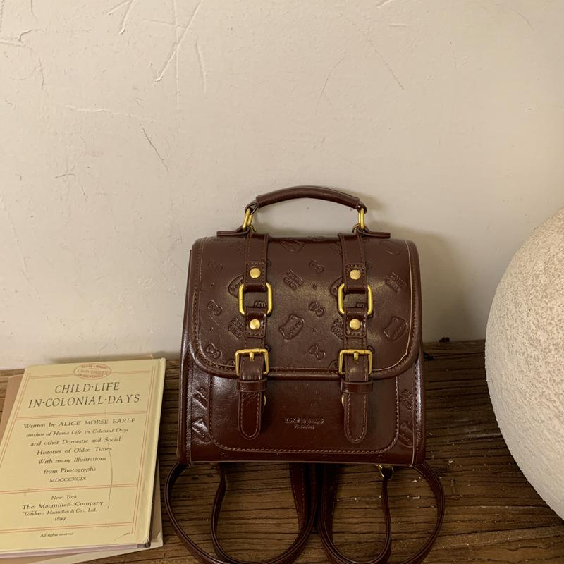 Ретро городской рюкзак женская осенняя новая сумка через плечо повседневная дорожная сумка-мессенджер женская