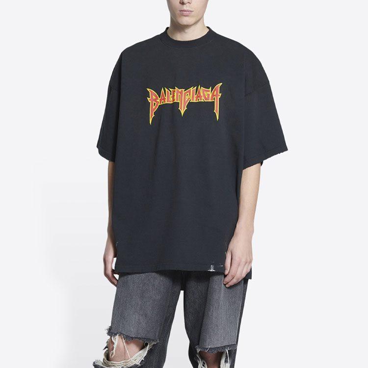 Balenciaga Metal Vintage Oversized T Shirt 694576TMV881055